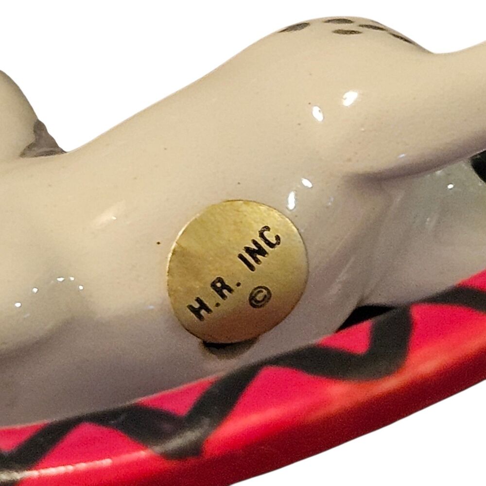 Vintage Hagen-Renaker Rocking Horse White Appaloosa Foal Figurine Retired - Picture 6 of 6